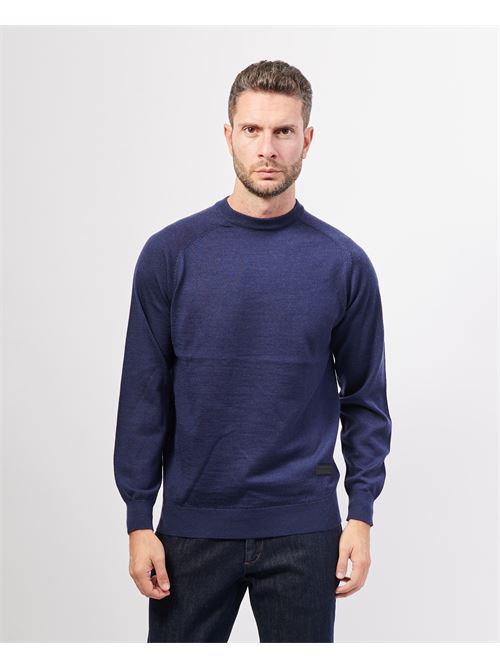 Pull ras du cou Richmond X en viscose m?lang?e RICHMOND X | UMA24063MADRESS BLUE